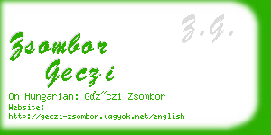 zsombor geczi business card